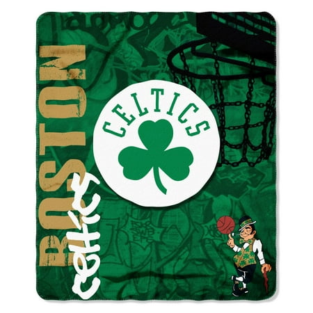 Boston Celtics Merchandise - Boston Celtics Fade Away Fleece Throw