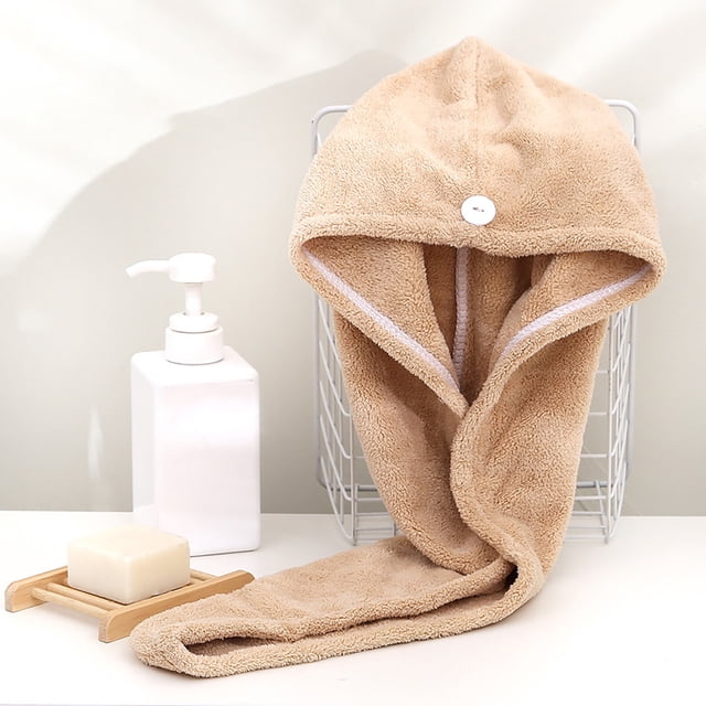 Xihbxyly Toalla de Terciopelo Coral para El Cabello, Gorro Absorbente y Suave, Secado Rápido, Absorbe El Agua, Reduce Las Puntas Abiertas, Ideal para Baño, Maquillaje y Viajes, Se Adapta a Todo Tipo