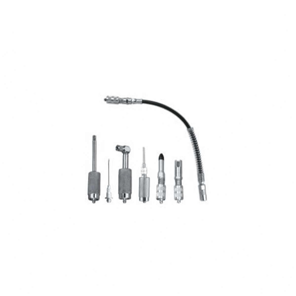 K Tool International Grease Gun Accessory Kit Quick Connect 7 Pc