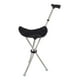 thumbnail image 5 of Bastón plegable,Asiento de bastón plegable portátil y ligero para personas mayores,Bastón con asiento taburete silla resistente,Taburete con muleta plegable para hombres y mujeres Negro, 5 of 10