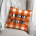 thumbnail image 3 of Creative Products A Wicked Welcome Buffalo Check 18x18 Indoor / Outdoor Pillow, 3 of 3