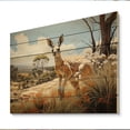 thumbnail image 2 of Designart "Pastoral Scenes with Bound Kangaroos I" Animals Print on Natural Pine Wood, 2 of 5