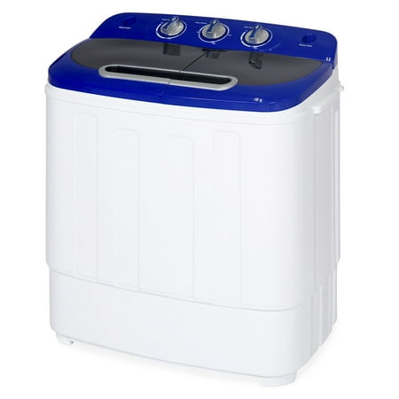 Best Choice Products Portable Compact Mini Twin Tub Washing Machine and Spin Cycle w/