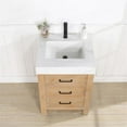 thumbnail image 6 of Leon 24" Bathroom Vanity in Fir Wood Brown with Composite top in Lightning White, 6 of 16