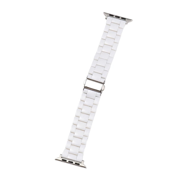 Correa de reloj inteligente para mujer, correa de repuesto para reloj blanco