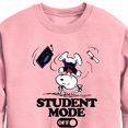 thumbnail image 2 of Peanuts - Snoopy Flipping - Student Mode Off - Toddler & Youth Crewneck Fleece Sweatshirt, 2 of 5