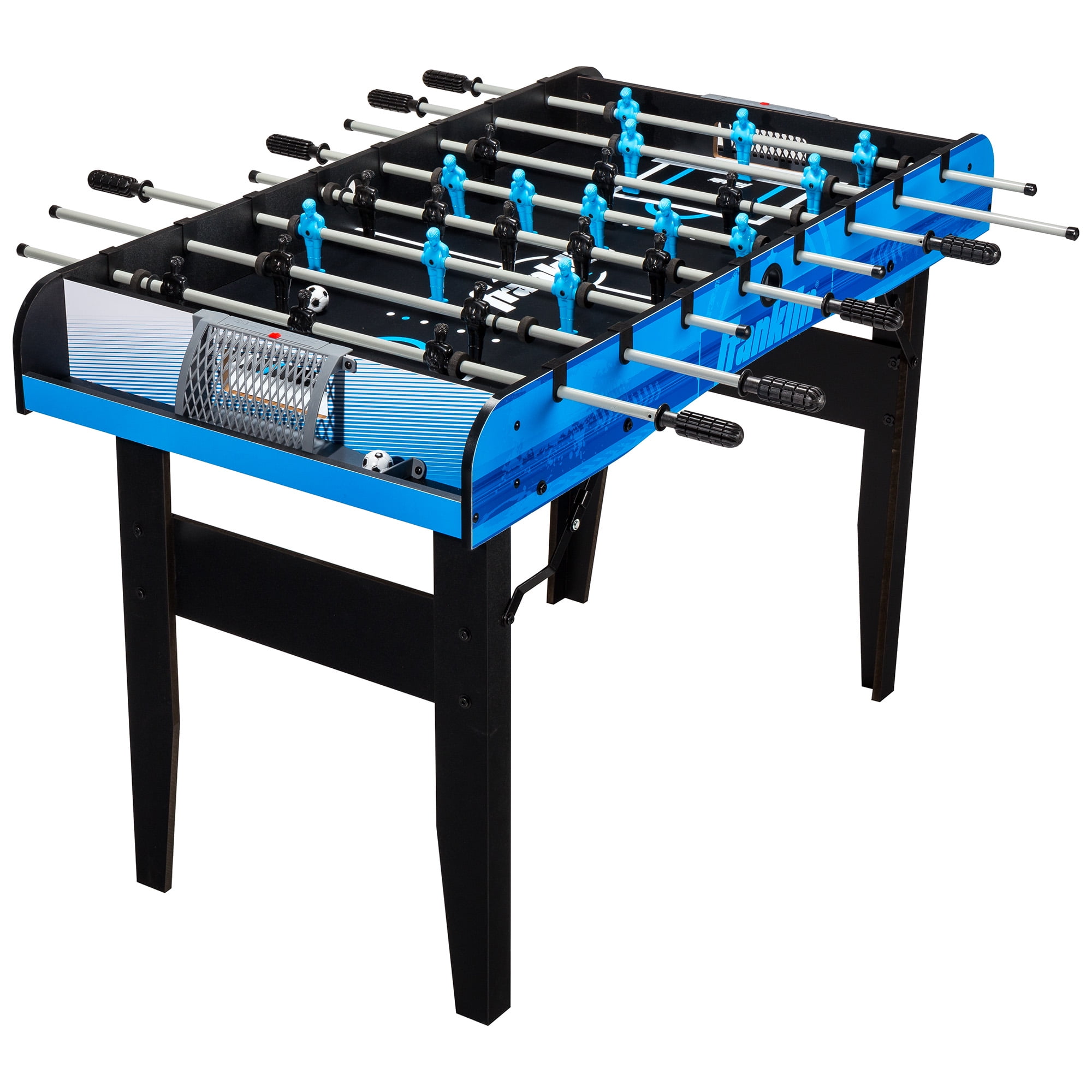 Franklin Sports Authentic Foldable Foosball Table, 48" x 24", Blue