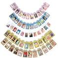 thumbnail image 2 of Decoración de pared con fotos para fiestas de cumpleaños de bebés, banderines con fotos, suministros para fiestas, carpeta con fotos de 12 meses, 2 of 3