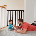 thumbnail image 3 of Summer Deluxe Stairway Simple To Secure Wood Baby & Pet Gate - Black, 3 of 6