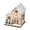Style B, variant on D-GROEE Christmas Wooden House LED Ornament Mini LED Light Xmas Village Farmhouse Christmas Indoor Decor Town Xmas Light-Up Village Scene Decorations