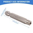 thumbnail image 4 of 7Pcs Set Star Bit Screwdriver Drill Bits Screw Driver Magnetic 1/4Inch Hex Shank HXL16884, 4 of 6