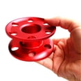 thumbnail image 2 of Lovoski Durable Aluminum Compact Finger Spool Dive Reel for Scuba Divers Red, 2 of 8