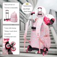 thumbnail image 4 of Mochilas escolares con ruedas para niñas, morrales escolares impermeables para niños, mochila con ruedas, maleta con ruedas, 4 of 5