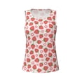 thumbnail image 4 of Gaeub Strawberry Flower Women's Workout Tank Tops Lightweight Sleeveless Shirts for Women for Athletic Running Tennis Yoga - Large, 4 of 9