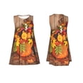 thumbnail image 7 of Pofeuu Autumn Bouquet Pumpkin For Thanksgiving Print Women's Sleeveless Dress, Loose Fit Summer Dress, Casual Tank Dress for Women, 7 of 7