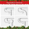 thumbnail image 4 of 6PCS Christmas Stocking Holders for Set of 6 Mantel Decor Hooks Sock Hook Silver, 4 of 7