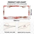 thumbnail image 2 of Aluminum License Plate Frame 2 Pack Car Exterior Accessory Car Tag Holder for Front Rear Plates Cars Decor Pink and Brown Tie-dye Flowers, 2 of 7