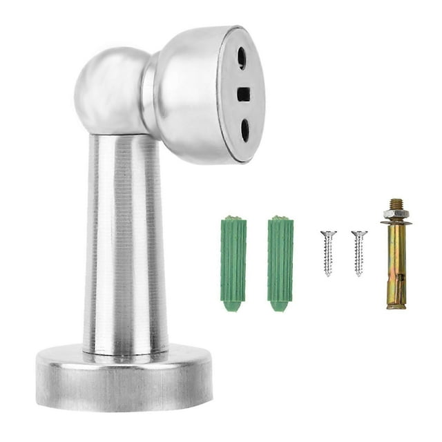 Stainless Steel Strong Magnetic Anti collision Door Stop Stopper Holder Catch Silver