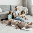 thumbnail image 5 of Tezituor 67" Alligator Stuffed Animal Giant Crocodile Plush Body Pillow Plush Toy, 5 of 8