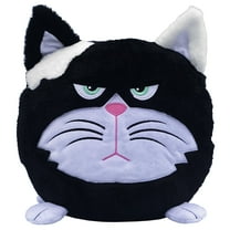Hangry Petz: Bella Black Cat - 12" Animal Plush, Squeeze Tummy For Sounds, Hungry Angry Expression, Embroidered Face, Soft Round Companion, Kids
