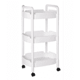 thumbnail image 1 of Carrito Organizador Multiusos 3 Niveles Plástico Blanco, 1 of 5