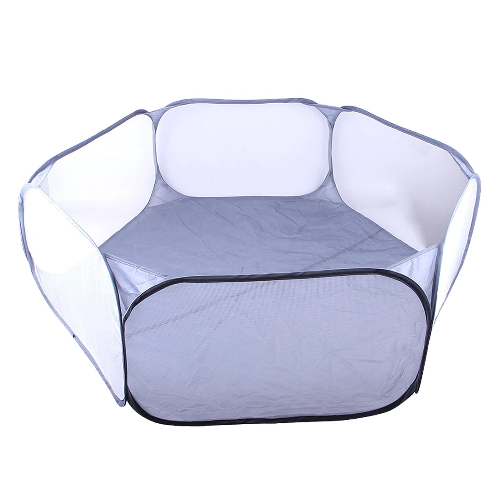 Hamster Playpen Pet Tent Kennel Animal for Chinchilla Rabbit Puppy Playing , Grey