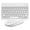 White, variant on Wireless Keyboard and Mouse Combo, Rechargeable Bluetooth Keyboard & Mouse with 2.4 GHz Wireless USB Receiver, Compatible with iPad, Smartphone, PC, Laptop, Windows/iOS/Android, White