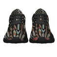 thumbnail image 5 of Native American flag Pride Feather Shoes Sneakers for Women Men Black Size 7.5, 5 of 7