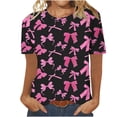 thumbnail image 1 of Camisetas Casuales de Manga Corta con Cuello de Tripulación Impresa de San Valentín Tee Gráfica Ligera Top 95% Poliéster 5% Elastano para el Uso Diario, Camiseta de Moda Cómoda, 1 of 8