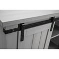 thumbnail image 2 of FESTIVO 32" Compact TV Stand for 40" TVs w/ Barn Door Design - 32" in Width Grey Natural Finish, Metal Finish Industrial, Rustic Entertainment Units,, 2 of 5