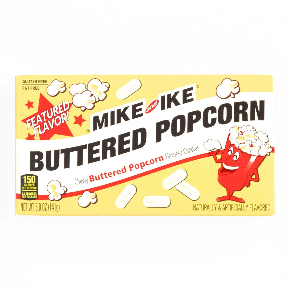 Mike and Ike Buttered Popcorn Flavored Candy 5 oz each (1 Item Per