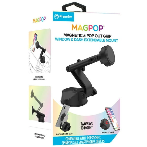 MagPop Support de Fenêtre et de Tableau de Bord Support de téléphone pour fenêtre/tableau de bord