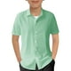 thumbnail image 1 of Polo de manga corta para niño REDARER: camisa informal de verano con botones para playa y uso diario, talla 11-12 años, 1 of 5