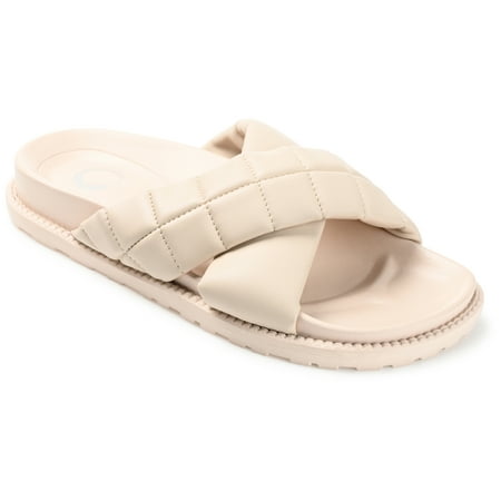 

Journee Collection Womens Aveena Slide Flat Sandals