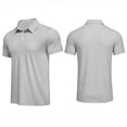 thumbnail image 2 of Men's Polo Shirts Buttons Casual Work T Shirts Quick Dry Short Sleeve Golf Shirt Outdoor Performance, M, 2 of 8
