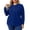 Navy, variant on LEKWK Plus Size Tops for Women Long Sleeve Crew Neck Henley Shirts Fall Winter Relaxed Fit Workout Tops Gym Running Activewear,Size L-5XL