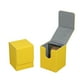 thumbnail image 4 of Caja protectora para baraja de cartas, ligera, de piel sintética, con deflector Amarillo, 4 of 9