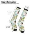 thumbnail image 5 of Haiem Watercolor Palm Tree Socks, Funny Novelty Crazy Design Cotton Socks Sports Socks Knee High Socks For Men, Women,1Pairs - Gift For Working Friends, 5 of 9