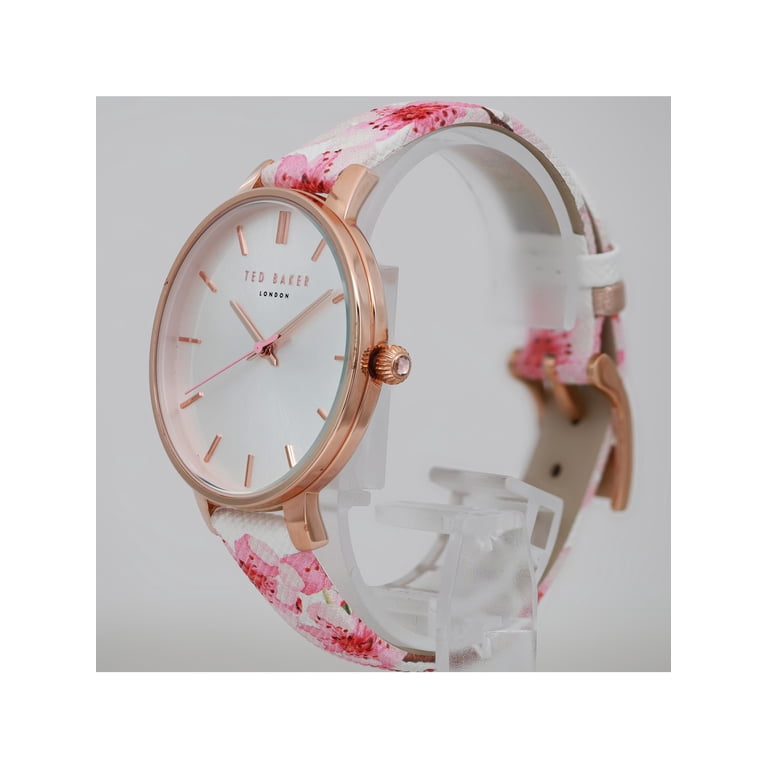 New Ted Baker London 38mm Steel Silver Dial Ladies Quartz 