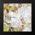 thumbnail image 2 of Loreth, Lanie 20x20 Black Modern Framed Museum Art Print Titled - White Modern Peonies II, 2 of 5