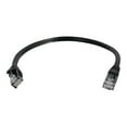 thumbnail image 2 of C2G 1ft Cat6 Snagless Unshielded (UTP) Ethernet Network Patch Cable - Black - Patch cable - RJ-45 (M) to RJ-45 (M) - 1 ft - CAT 6 - molded, snagless, stranded - black, 2 of 5