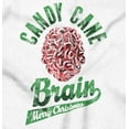 thumbnail image 2 of Funny Christmas Candy Cane Brain Men's Graphic T Shirt Tees Brisco Brands S, 2 of 4