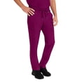 thumbnail image 3 of Healing Hands Purple Label Scrub Pants for Men with 6 Pockets Wine L, 3 of 6