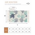 thumbnail image 2 of Teal Blue Coastal Kitchen Runner Rug 2'x4',Sea Turtle Nautical Coral Summer Beach Washable Rug with Tassels,Non Slip Woven Cotton Bathroom Rugs Hallway Carpet for Foyer Bedroom Entry Back Door Decor, 2 of 9