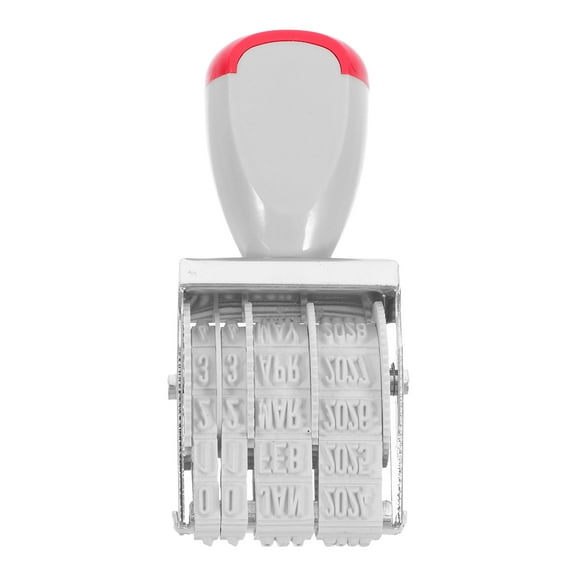 WORGEOUS English Date Stamp Self-Inking Date Stamp for Efficient Office Work Design for Crafting Library Use Daily Tasks