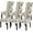 Dandelion Pattern, variant on Dining Room Chair Covers Set of 4, Stretch Printed Parsons Chair Slipcovers Spandex Removable Washable Kitchen Chair Protector Cover for Dining Room, Hotel, Ceremony(Dandelion Pattern)