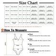 thumbnail image 2 of Frostluinai Swimsuit Women One Piece Bathing Suit For Women Plus Size Swimsuit For Women Ruffles Soild Bodysuit Backless Halter-Neck Beach Bikini Swimwear Bikini Sets, 2 of 7