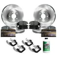 thumbnail image 1 of Hart Brakes Front Rear Brakes and Rotors Kit |Front Rear Brake Pads| Brake Rotors and Pads| Semi Metallic Brake Pads and Rotors| Hardware Kit - RBBC.73088.43, 1 of 7