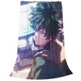 thumbnail image 2 of Manta My Hero Academia para hombres y mujeres, manta de tela súper suave y esponjosa, acogedora y cálida, adecuada para sofá, cama, manta de viaje, regalo para todas las estaciones 80 "X60", 2 of 8