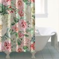 thumbnail image 5 of Waterproof Pioneer Shower Curtain 72x84 Inch Polyester Unique Cute Floral Shower Curtain for Bathroom Hotel Home Decor with 12 Plastic Hooks, 5 of 5
